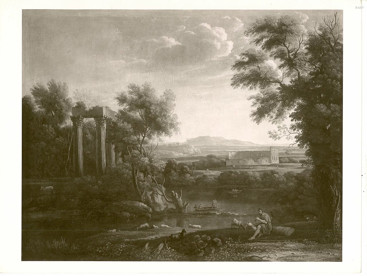 Paesaggio meridionale con ruderi e decorazioni - Führermuseum, Linz